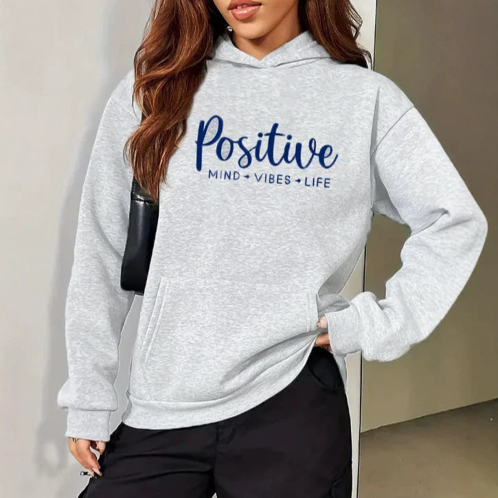 Velvet Thickened Printed Hoodie