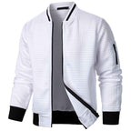 Men's Plaid Zip-Up Stand Collar Sweatshirt Jacket | District Hurd Limited