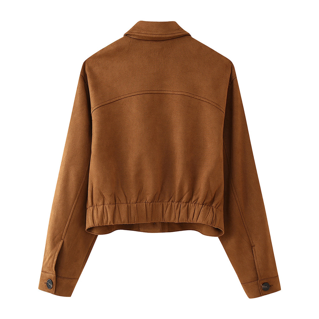 Suede Jacket & Skirt Set - Best for Autumn & Winter