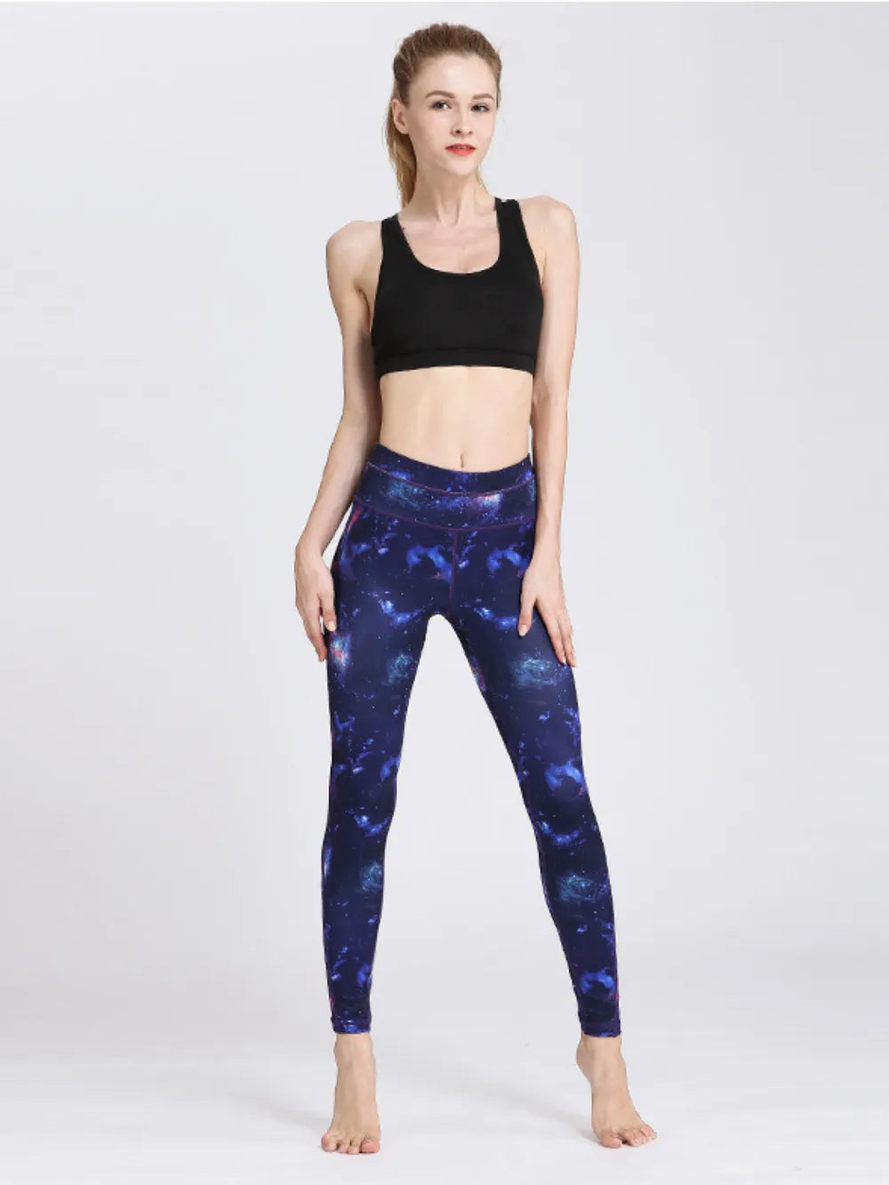 Printed High Waist Leggings for Active Wear