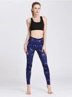 Printed High Waist Leggings for Active Wear