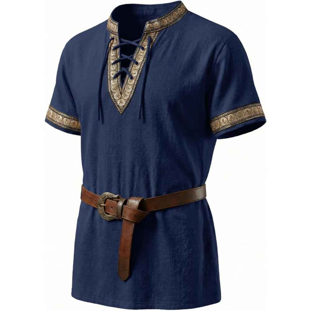 Men's Linen Tie-Up Renaissance Shirt | District Hurd Limited