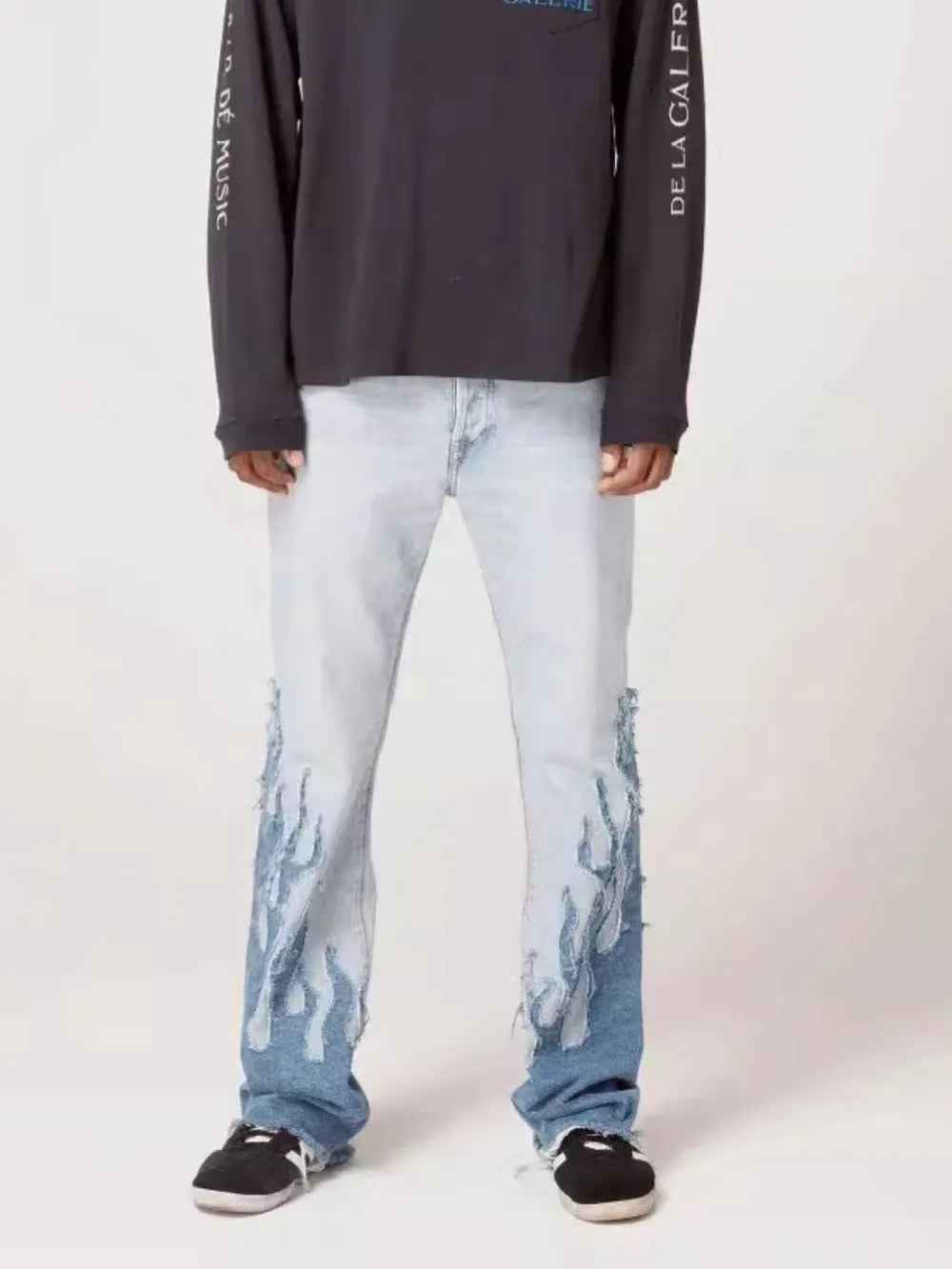 Men's Flame Patch Cargo Jeans | District Hurd Limited