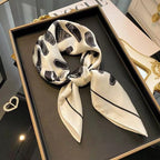 Vintage Ethnic Pattern Silk Scarf for Women