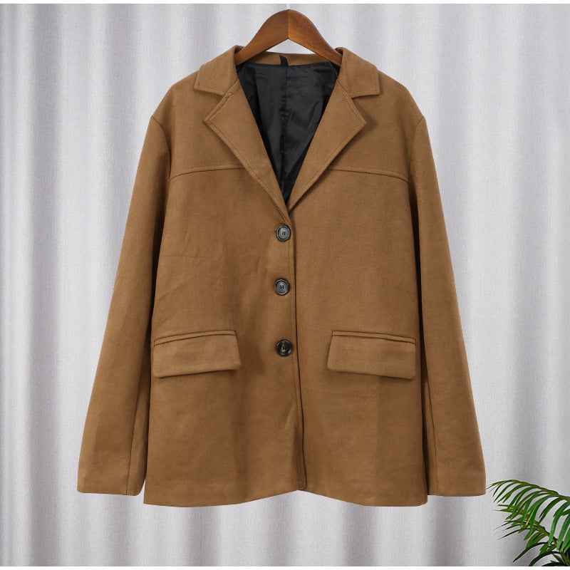Women's Lace-Up Waist Longline Coat with Lapel Collar | District Hurd Limited