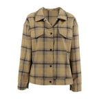 Women's Retro Checkered Loose Wool Coat | District Hurd Limited