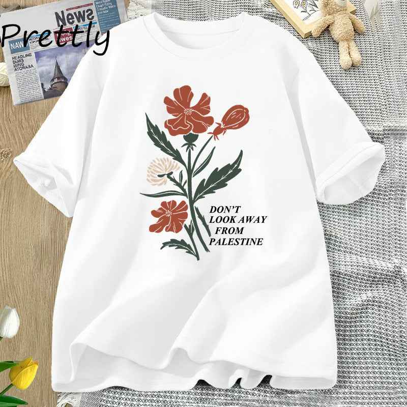 Women's Floral Graphic Cotton T-Shirt | District Hurd Limited