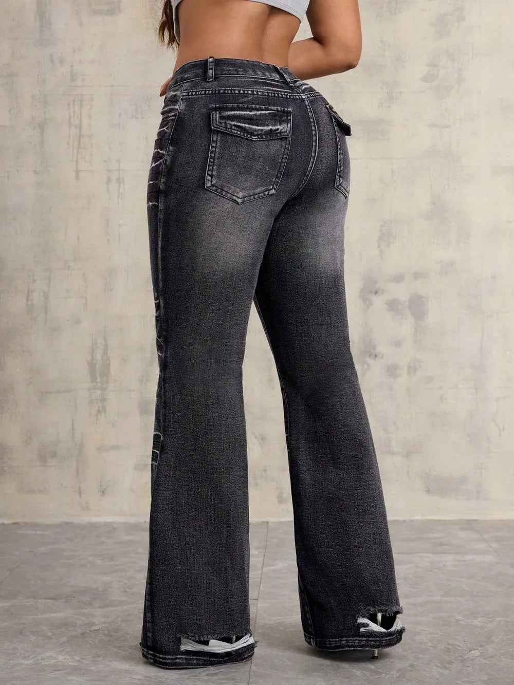 Women's High Waist Bootcut Jeans | District Hurd Limited