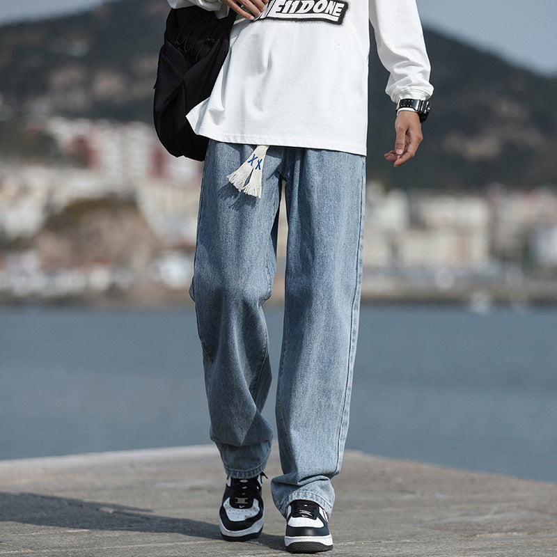 Men's Casual Straight Leg Denim Jeans