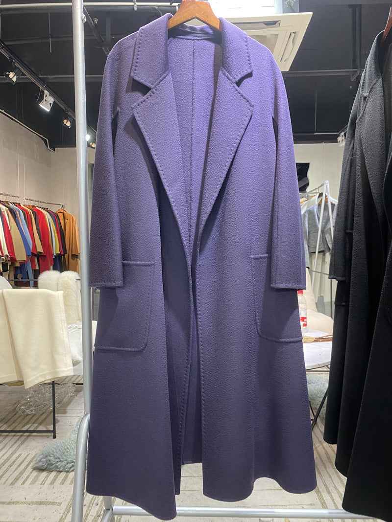 Women's Double-Sided Cashmere Wool Coat Windbreaker | District Hurd Limited