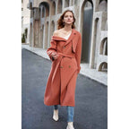 Women's One-Shoulder Double Wool Overcoat | District Hurd Limited