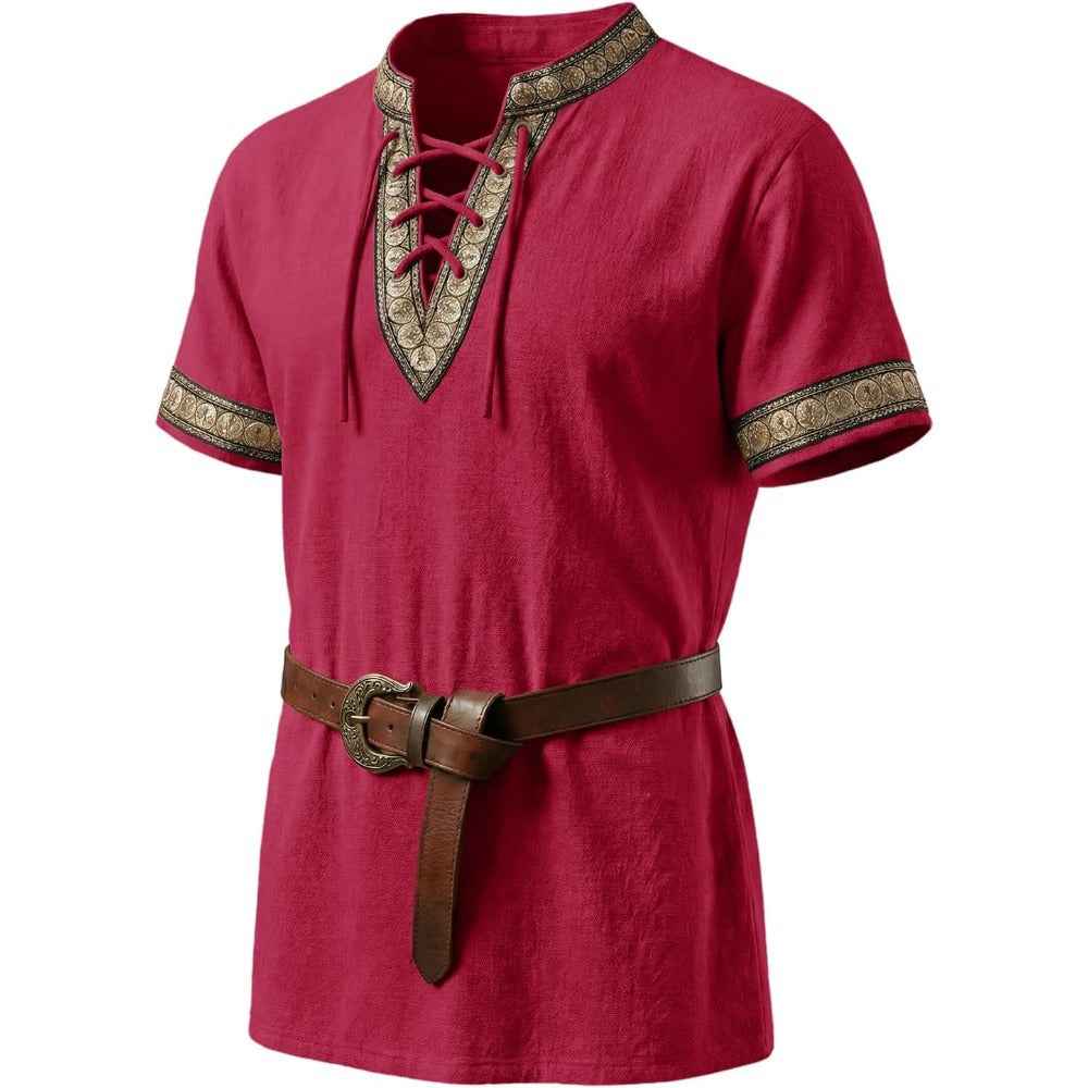 Men's Linen Tie-Up Renaissance Shirt | District Hurd Limited