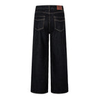 Men Vintage Cleanfit Wide Leg Raw Denim Jeans