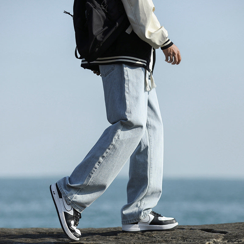 Men's Casual Straight Leg Denim Jeans