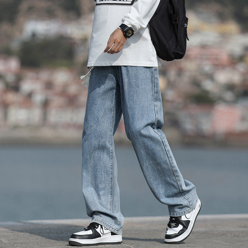 Men's Casual Straight Leg Denim Jeans