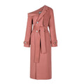 Women's One-Shoulder Double Wool Overcoat | District Hurd Limited