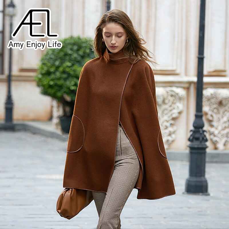 Women's Wool Cape Cloak Coat | District Hurd Limited