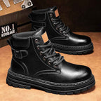 Men's Retro High-Top Leather Martin Boots | District Hurd Limited