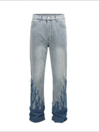 Men's Flame Patch Cargo Jeans | District Hurd Limited