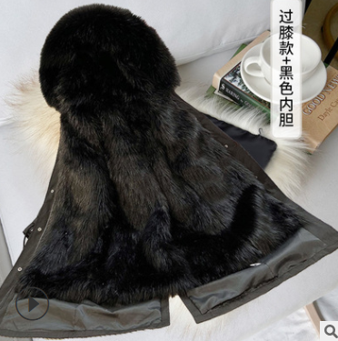 Men's Fur-Hooded Mid-Length Parka Coat | District Hurd Limited