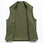 Men Casual Fleece Lined Vest