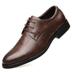 Men's Checkered Leather Oxford Shoes | District Hurd Limited