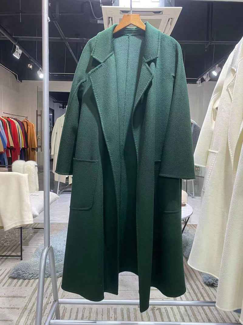 Women's Double-Sided Cashmere Wool Coat Windbreaker | District Hurd Limited