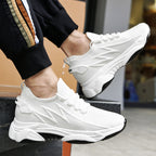 Men's Tie-up Height-Increasing Breathable Mesh Shoes
