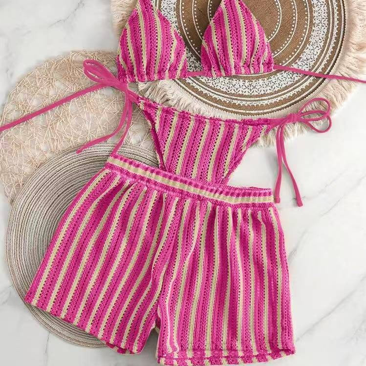 High waisted triangular soft bag swimsuit