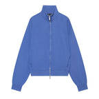 Loose zipper hooded sweatshirt jacket+pants set for women