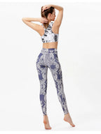 Printed High Waist Leggings for Active Wear