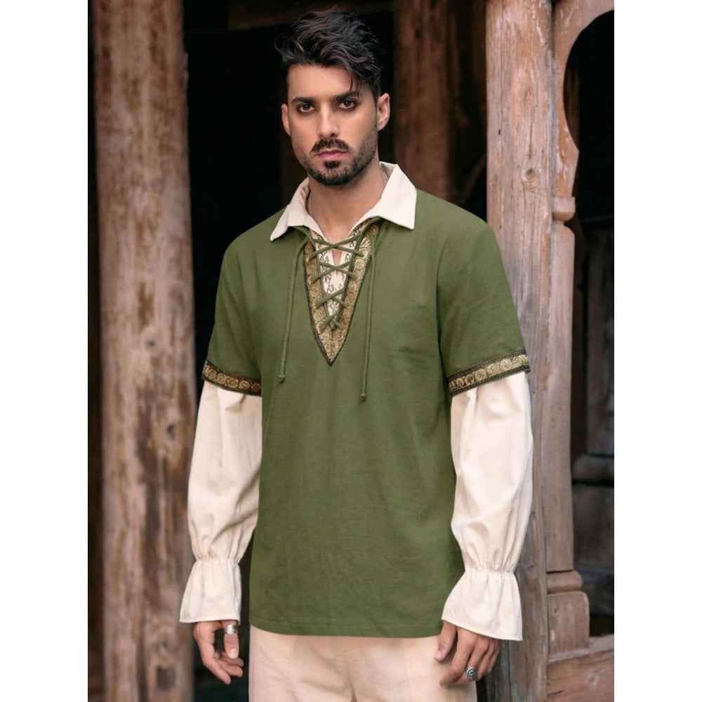Men's Linen Tie-Up Renaissance Shirt | District Hurd Limited