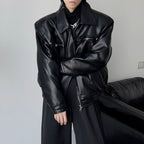 Men Trendy Leather Jacket
