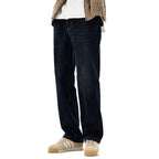Slim Fit Elastic Denim Pants for Men