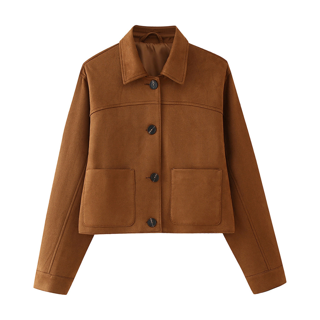 Suede Jacket & Skirt Set - Best for Autumn & Winter