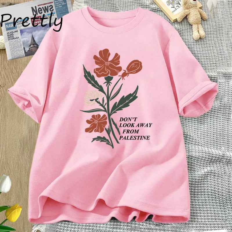 Women's Floral Graphic Cotton T-Shirt | District Hurd Limited