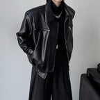 Men Trendy Leather Jacket