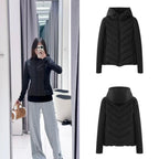 Slim Fit Lightweight Cotton Jacket with Hood for Women