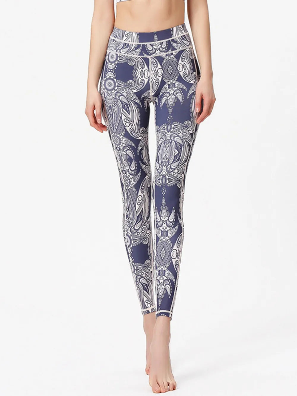 Printed High Waist Leggings for Active Wear
