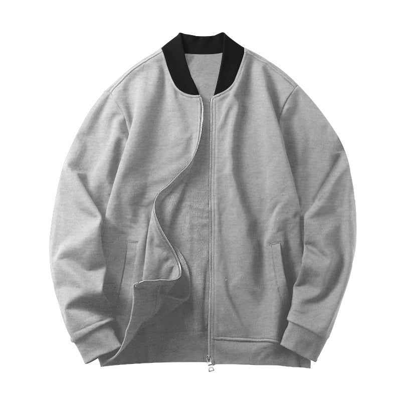 Men's Stand Collar Zip-Up Hoodie Jacket | District Hurd Limited