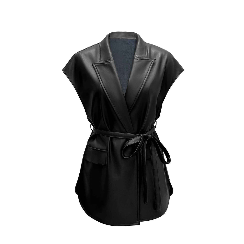 Leather Waistcoat – Sleeveless Biker Jacket Unisex | District Hurd Limited