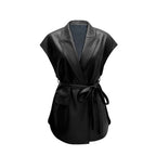 Leather Waistcoat – Sleeveless Biker Jacket Unisex | District Hurd Limited