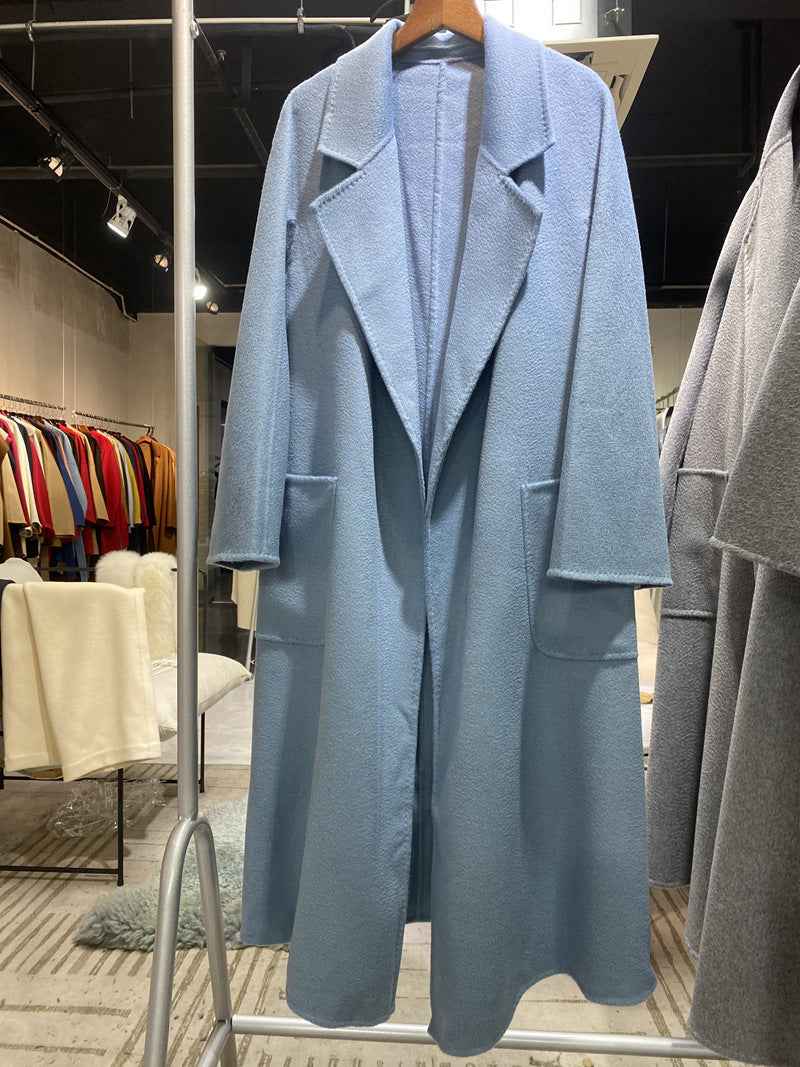 Women's Double-Sided Cashmere Wool Coat Windbreaker | District Hurd Limited