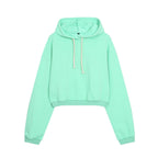 Zipper hooded sweatshirt jacket+pants set for women