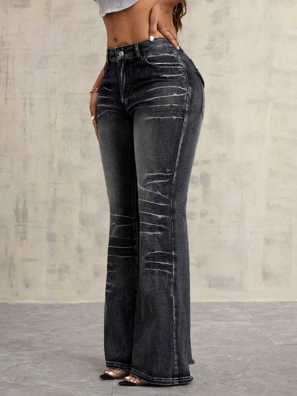 Women's High Waist Bootcut Jeans | District Hurd Limited