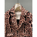 Women's Leopard Print Genuine Sheepskin Leather Jacket | District Hurd Limited