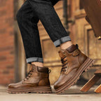 Men's Retro High-Top Leather Martin Boots | District Hurd Limited