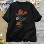 Women's Floral Graphic Cotton T-Shirt | District Hurd Limited