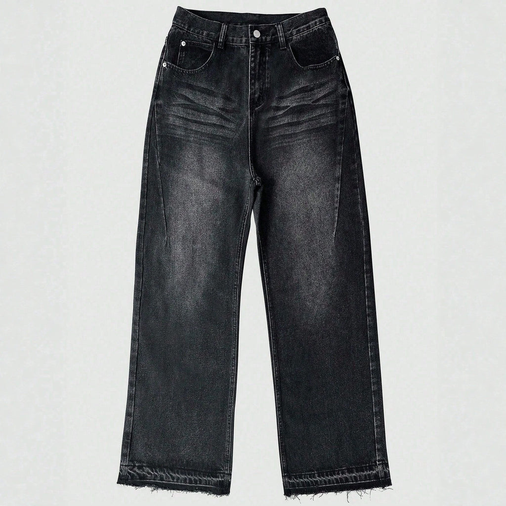 Men Vintage Retro Jeans