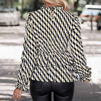 Women's Wave Print Hooded Longline Shirt | District Hurd Limited